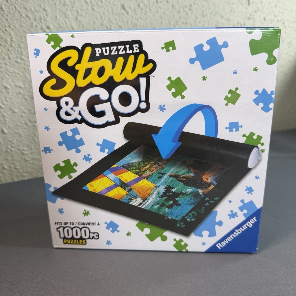 New Ravensburger Puzzle Stow & Go Storage System Roll Up Mat 39x22 in / 1000 Pcs